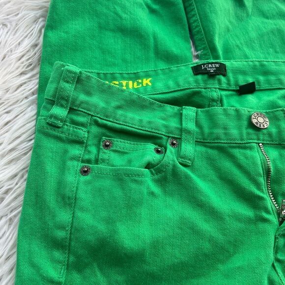 J.Crew 💫Matchstick Green Pants 💫Womens 26 - Picture 4 of 5
